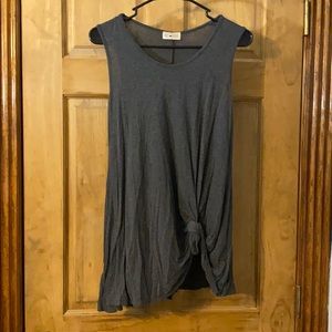 Dark Grey Free Kisses tunic top